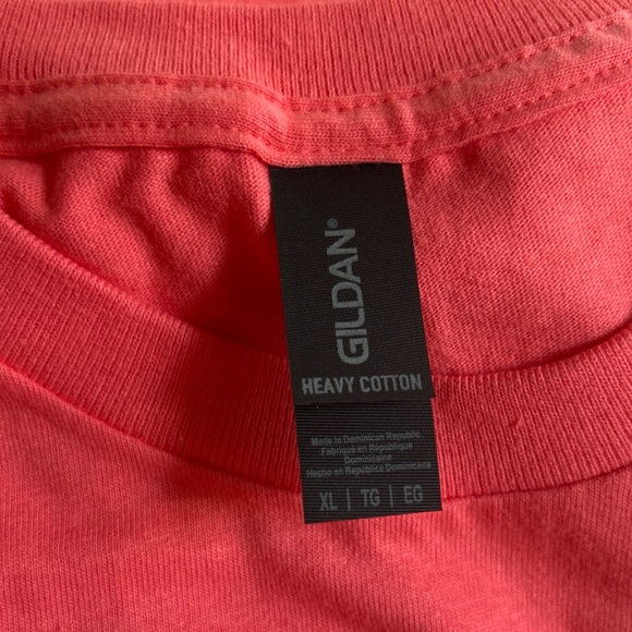 Gildan Red Heavy Cotton T-Shirt - Picture 2 of 4
